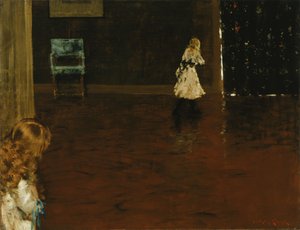 かくれんぼ 作： William Merritt Chase